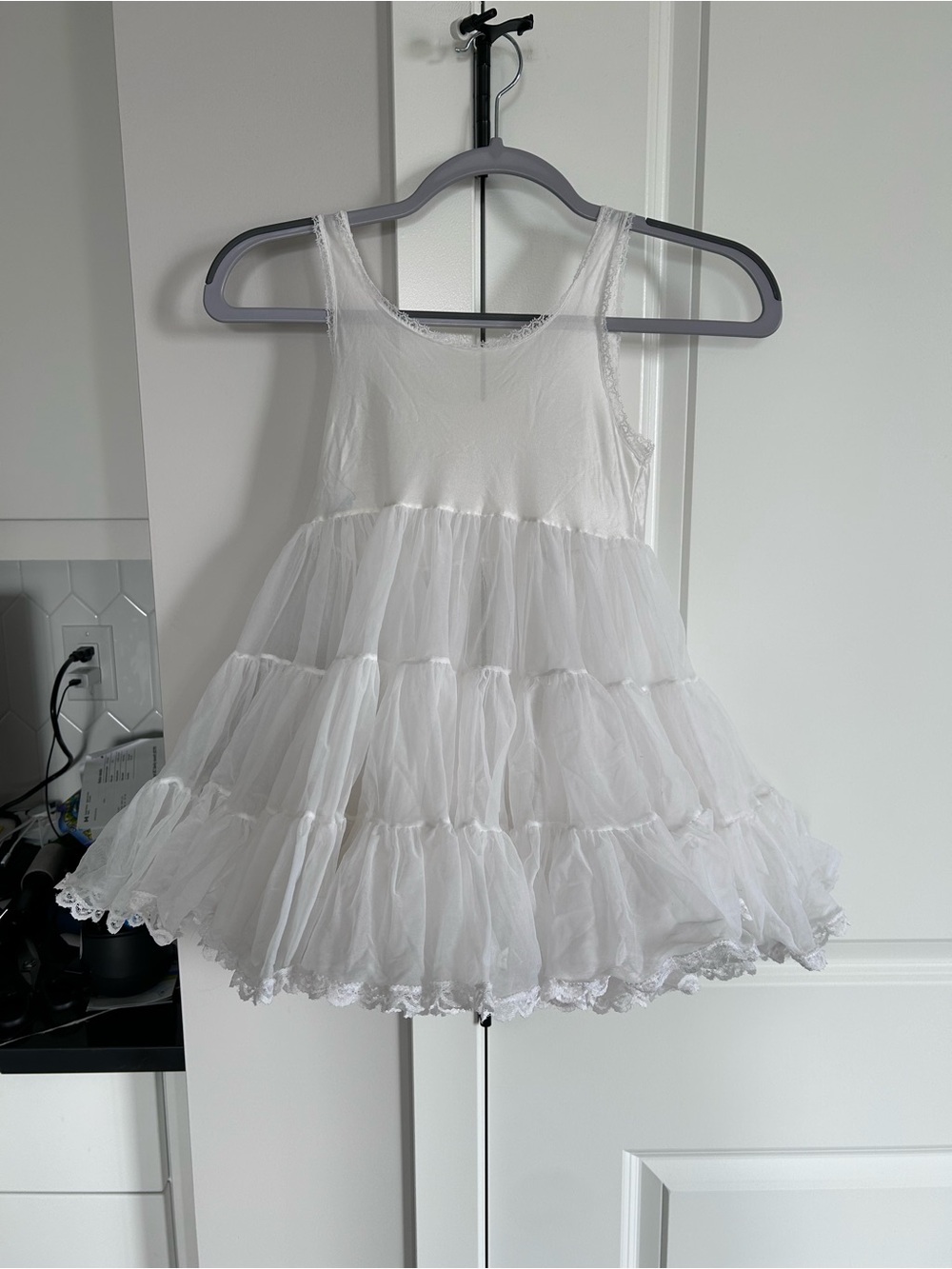 Vintage Styled By The Shepherd Tiered Hoopless Petticoat Lace Trim Prairie Dress